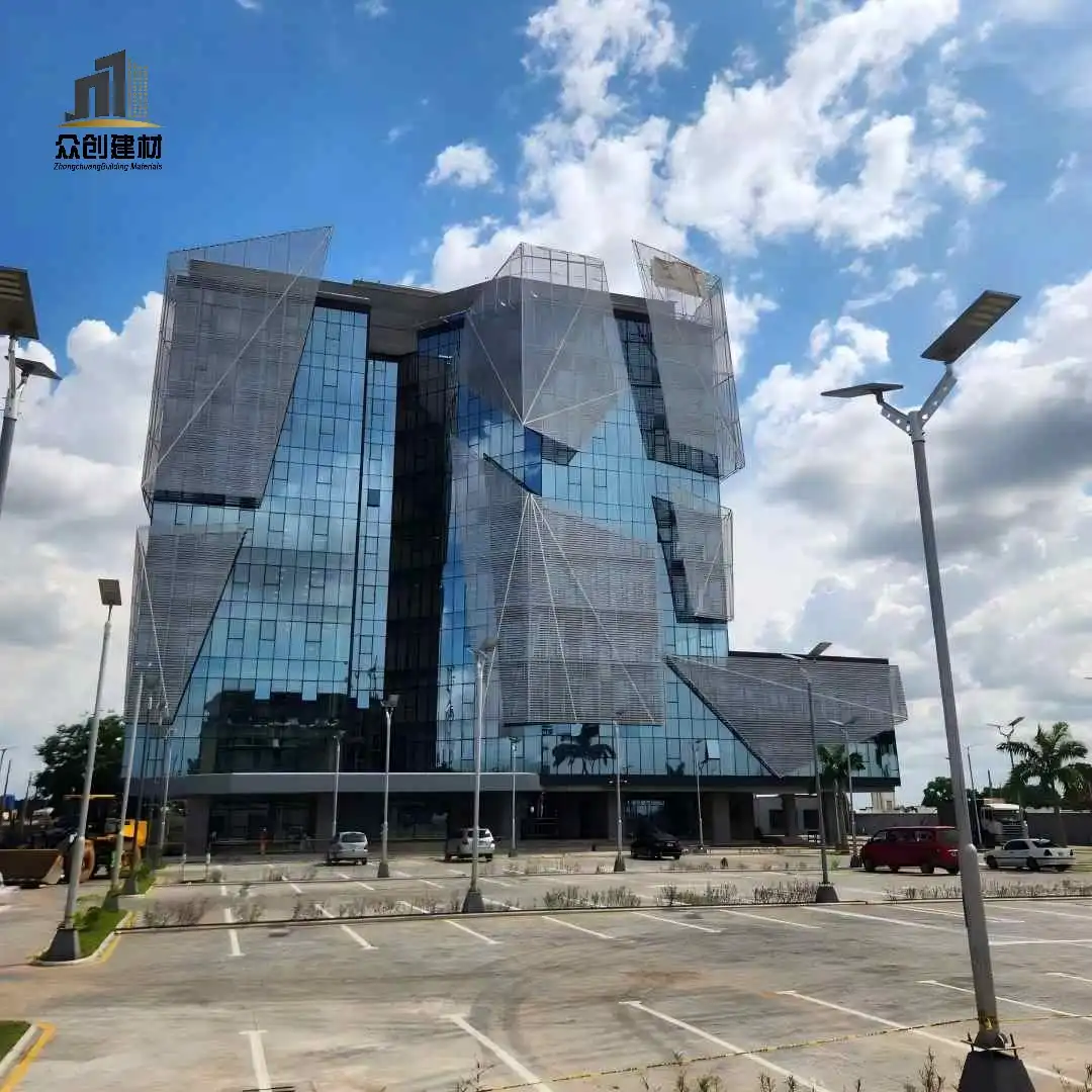 Perforated Aluminum Sunshade Panel: Integrated Solar Shading and Facade Decoration Solution